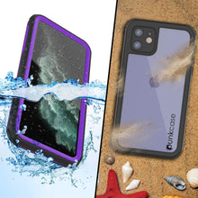 Load image into Gallery viewer, iPhone 12 Waterproof IP68 Case, Punkcase [Purple]  [Maximus Series] [Slim Fit] [IP68 Certified] [Shockresistant] Clear Armor Cover with Screen Protector | Ultimate Protection
