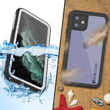 Load image into Gallery viewer, iPhone 12 Waterproof IP68 Case, Punkcase [white]  [Maximus Series] [Slim Fit] [IP68 Certified] [Shockresistant] Clear Armor Cover with Screen Protector | Ultimate Protection
