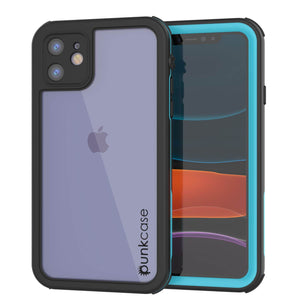 iPhone 12 Waterproof IP68 Case, Punkcase [Blue]  [Maximus Series] [Slim Fit] [IP68 Certified] [Shockresistant] Clear Armor Cover with Screen Protector | Ultimate Protection