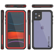 Load image into Gallery viewer, iPhone 12 Waterproof IP68 Case, Punkcase [red]  [Maximus Series] [Slim Fit] [IP68 Certified] [Shockresistant] Clear Armor Cover with Screen Protector | Ultimate Protection
