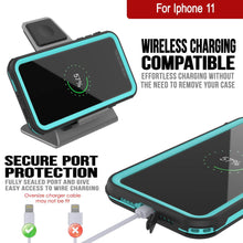 Load image into Gallery viewer, iPhone 12 Waterproof IP68 Case, Punkcase [teal]  [Maximus Series] [Slim Fit] [IP68 Certified] [Shockresistant] Clear Armor Cover with Screen Protector | Ultimate Protection
