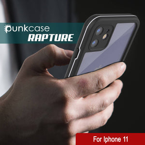 iPhone 12 Waterproof IP68 Case, Punkcase [white]  [Maximus Series] [Slim Fit] [IP68 Certified] [Shockresistant] Clear Armor Cover with Screen Protector | Ultimate Protection