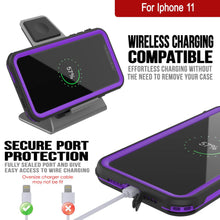 Load image into Gallery viewer, iPhone 12 Waterproof IP68 Case, Punkcase [Purple]  [Maximus Series] [Slim Fit] [IP68 Certified] [Shockresistant] Clear Armor Cover with Screen Protector | Ultimate Protection
