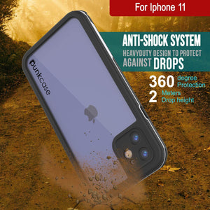 iPhone 12 Waterproof IP68 Case, Punkcase [white]  [Maximus Series] [Slim Fit] [IP68 Certified] [Shockresistant] Clear Armor Cover with Screen Protector | Ultimate Protection