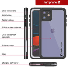 Load image into Gallery viewer, iPhone 12 Waterproof IP68 Case, Punkcase [white]  [Maximus Series] [Slim Fit] [IP68 Certified] [Shockresistant] Clear Armor Cover with Screen Protector | Ultimate Protection
