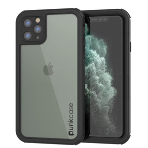 iPhone 12 Pro Waterproof IP68 Case, Punkcase [Black]  [Maximus Series] [Slim Fit] [IP68 Certified] [Shockresistant] Clear Armor Cover with Screen Protector | Ultimate Protection