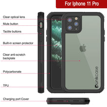 Load image into Gallery viewer, iPhone 12 Pro Waterproof IP68 Case, Punkcase [Black]  [Maximus Series] [Slim Fit] [IP68 Certified] [Shockresistant] Clear Armor Cover with Screen Protector | Ultimate Protection
