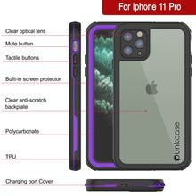 Load image into Gallery viewer, iPhone 12 Pro Waterproof IP68 Case, Punkcase [Purple]  [Maximus Series] [Slim Fit] [IP68 Certified] [Shockresistant] Clear Armor Cover with Screen Protector | Ultimate Protection
