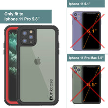 Load image into Gallery viewer, iPhone 12 Pro Waterproof IP68 Case, Punkcase [red]  [Maximus Series] [Slim Fit] [IP68 Certified] [Shockresistant] Clear Armor Cover with Screen Protector | Ultimate Protection
