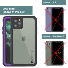 Load image into Gallery viewer, iPhone 12 Pro Waterproof IP68 Case, Punkcase [Purple]  [Maximus Series] [Slim Fit] [IP68 Certified] [Shockresistant] Clear Armor Cover with Screen Protector | Ultimate Protection
