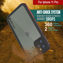 Load image into Gallery viewer, iPhone 12 Pro Waterproof IP68 Case, Punkcase [red]  [Maximus Series] [Slim Fit] [IP68 Certified] [Shockresistant] Clear Armor Cover with Screen Protector | Ultimate Protection

