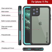 Load image into Gallery viewer, iPhone 12 Pro Waterproof IP68 Case, Punkcase [teal]  [Maximus Series] [Slim Fit] [IP68 Certified] [Shockresistant] Clear Armor Cover with Screen Protector | Ultimate Protection
