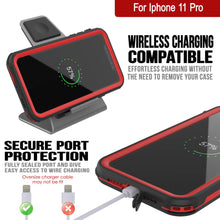 Load image into Gallery viewer, iPhone 12 Pro Waterproof IP68 Case, Punkcase [red]  [Maximus Series] [Slim Fit] [IP68 Certified] [Shockresistant] Clear Armor Cover with Screen Protector | Ultimate Protection
