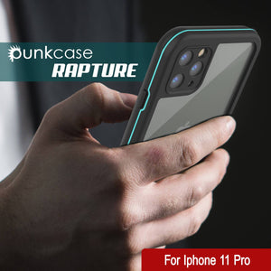 iPhone 12 Pro Waterproof IP68 Case, Punkcase [teal]  [Maximus Series] [Slim Fit] [IP68 Certified] [Shockresistant] Clear Armor Cover with Screen Protector | Ultimate Protection