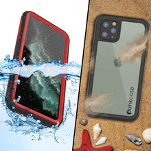 Load image into Gallery viewer, iPhone 12 Pro Waterproof IP68 Case, Punkcase [red]  [Maximus Series] [Slim Fit] [IP68 Certified] [Shockresistant] Clear Armor Cover with Screen Protector | Ultimate Protection
