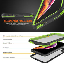 Load image into Gallery viewer, iPhone XS Max Waterproof IP68 Case, Punkcase [Green] [Rapture Series]  W/Built in Screen Protector
