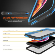 Load image into Gallery viewer, iPhone XS Waterproof IP68 Case, Punkcase [Blue] [Rapture Series]  W/Built in Screen Protector
