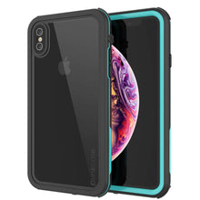 Load image into Gallery viewer, iPhone XS Max Waterproof IP68 Case, Punkcase [teal] [Rapture Series]  W/Built in Screen Protector
