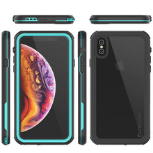 Load image into Gallery viewer, iPhone XS Max Waterproof IP68 Case, Punkcase [teal] [Rapture Series]  W/Built in Screen Protector
