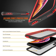 Load image into Gallery viewer, iPhone XS Waterproof IP68 Case, Punkcase [red] [Rapture Series]  W/Built in Screen Protector
