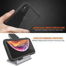 Load image into Gallery viewer, iPhone XS Waterproof IP68 Case, Punkcase [Black] [Rapture Series]  W/Built in Screen Protector
