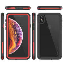 Load image into Gallery viewer, iPhone XS Waterproof IP68 Case, Punkcase [red] [Rapture Series]  W/Built in Screen Protector
