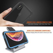 Load image into Gallery viewer, iPhone XS Waterproof IP68 Case, Punkcase [Blue] [Rapture Series]  W/Built in Screen Protector
