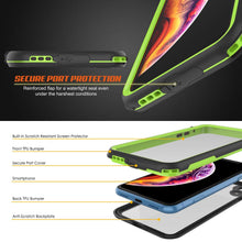 Load image into Gallery viewer, iPhone XR Waterproof IP68 Case, Punkcase [Green] [Rapture Series]  W/Built in Screen Protector
