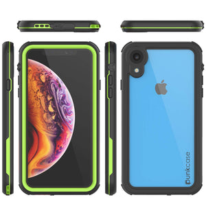 iPhone XR Waterproof IP68 Case, Punkcase [Green] [Rapture Series]  W/Built in Screen Protector
