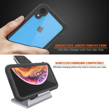 Load image into Gallery viewer, iPhone XR Waterproof IP68 Case, Punkcase [Black] [Rapture Series]  W/Built in Screen Protector

