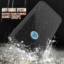 Load image into Gallery viewer, iPhone XR Waterproof IP68 Case, Punkcase [Shiny Black] [Rapture Series]  W/Built in Screen Protector
