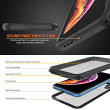 Load image into Gallery viewer, iPhone XR Waterproof IP68 Case, Punkcase [Black] [Rapture Series]  W/Built in Screen Protector
