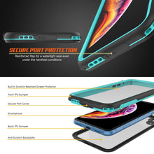 Load image into Gallery viewer, iPhone XR Waterproof IP68 Case, Punkcase [teal] [Rapture Series]  W/Built in Screen Protector
