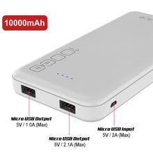 Load image into Gallery viewer, PunkCase Wireless PowerBank 10000mah Battery Pack for iPhone X/XS/Max/XR / 11/10, iPad, Samsung Galaxy S10 / S9 and Many More [White]
