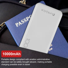 Load image into Gallery viewer, PunkCase Wireless PowerBank 10000mah Battery Pack for iPhone X/XS/Max/XR / 11/10, iPad, Samsung Galaxy S10 / S9 and Many More [White]
