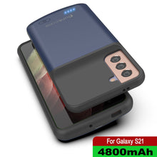 Load image into Gallery viewer, PunkJuice S21 Battery Case Blue - Portable Charging Power Juice Bank with 4800mAh

