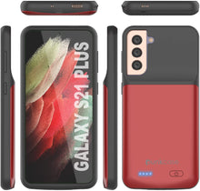 Load image into Gallery viewer, PunkJuice S21+ Plus Battery Case Red - Portable Charging Power Juice Bank with 6000mAh
