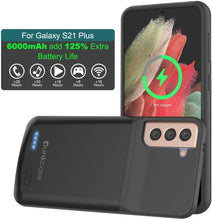 Load image into Gallery viewer, PunkJuice S21+ Plus Battery Case Black - Portable Charging Power Juice Bank with 6000mAh
