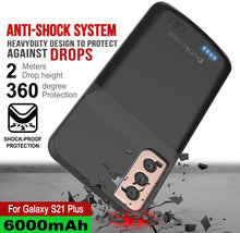 Load image into Gallery viewer, PunkJuice S21+ Plus Battery Case Black - Portable Charging Power Juice Bank with 6000mAh
