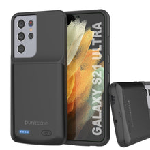 Load image into Gallery viewer, PunkJuice S21 Ultra Battery Case Black - Portable Charging Power Juice Bank with 4700mAh
