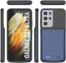 Load image into Gallery viewer, PunkJuice S21 Ultra Battery Case Blue - Portable Charging Power Juice Bank with 4700mAh
