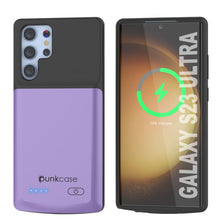Load image into Gallery viewer, PunkJuice S23 Ultra Battery Case Purple - Portable Charging Power Juice Bank with 4800mAh
