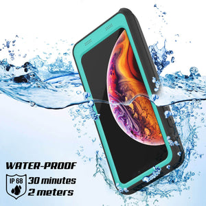 PunkJuice iPhone XR Battery Case, Waterproof, IP68 Certified [Ultra Slim] [Teal]