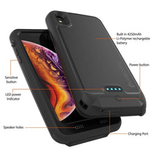Load image into Gallery viewer, PunkJuice iPhone XS Max Battery Case, Waterproof, IP68 Certified [Ultra Slim] [Black]
