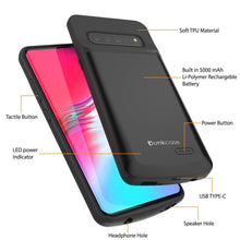 Load image into Gallery viewer, PunkJuice S10 5G Battery Case Reg. Black - Fast Charging Power Juice Bank with 4700mAh
