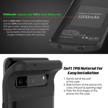 Load image into Gallery viewer, PunkJuice S10 5G Battery Case Reg. Black - Fast Charging Power Juice Bank with 4700mAh
