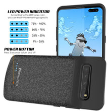 Load image into Gallery viewer, PunkJuice S10 5G Battery Case Black Pattern - Fast Charging Power Juice Bank with 4700mAh
