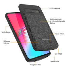 Load image into Gallery viewer, PunkJuice S10 5G Battery Case Black Pattern - Fast Charging Power Juice Bank with 4700mAh
