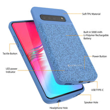 Load image into Gallery viewer, PunkJuice S10 5G Battery Case Blue Pattern - Fast Charging Power Juice Bank with 4700mAh
