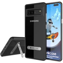 Load image into Gallery viewer, Galaxy S10 5G Case, PUNKcase [LUCID 3.0 Series] [Slim Fit] [Clear Back] Armor Cover w/ Integrated Screen Protector [Black]
